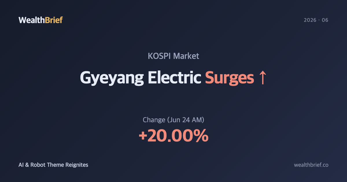 Why Gyeyang Electric Hit the Upper Limit — AI & Robot Theme Reignites