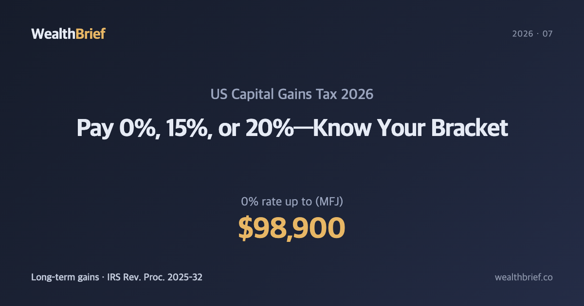 Capital Gains Tax 2026: Brackets, Rates, and How to Cut Your Bill
