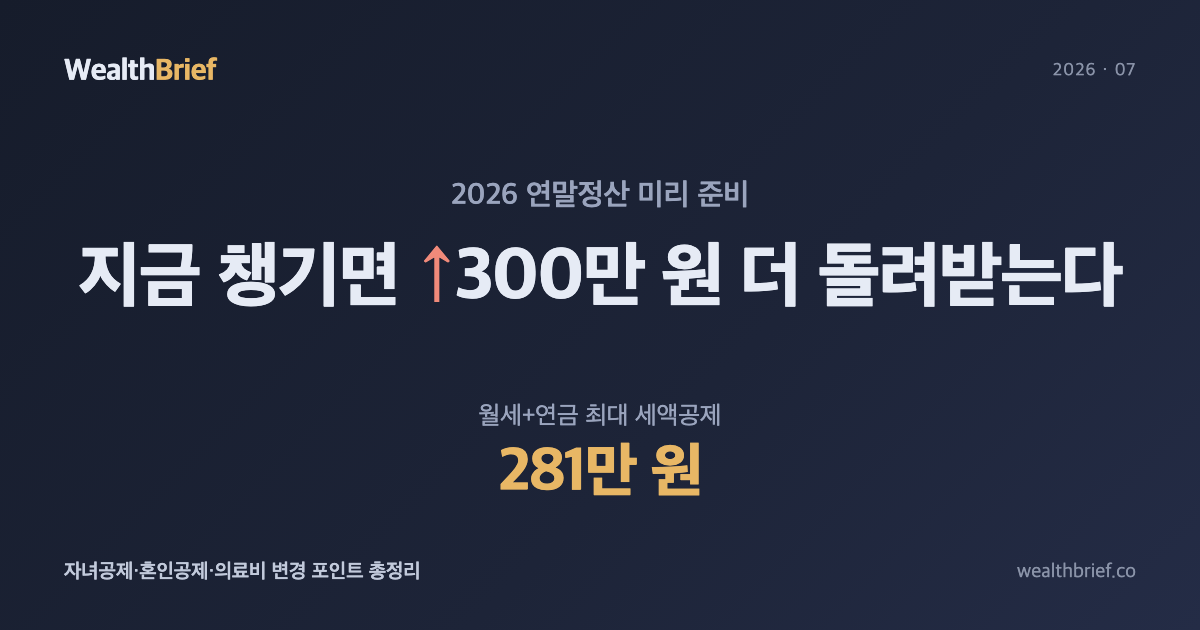 연말정산 환급, 7월부터 챙기면 얼마나 달라질까